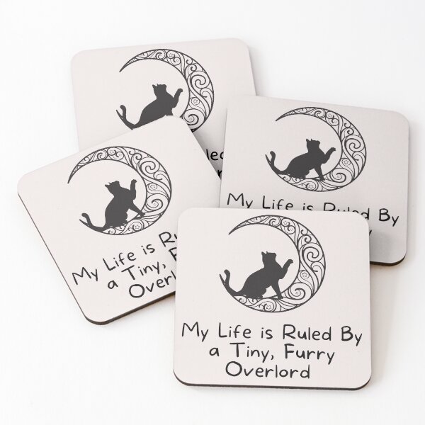 Item preview, Cat in the Moon My Life Is Ruled By a Tiny Furry Overlord  designed and sold by Cheeeeky.
