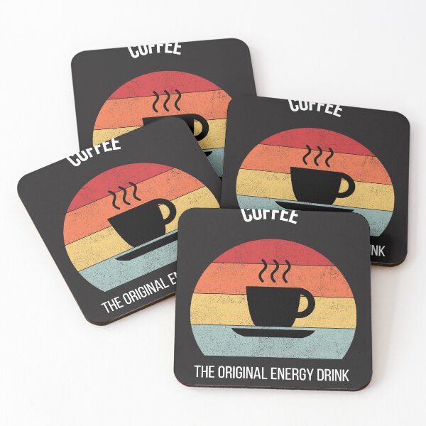 Item preview, Coffee: The Original Energy Drink - Satirical Retro Sunset Design designed and sold by Something Clever.