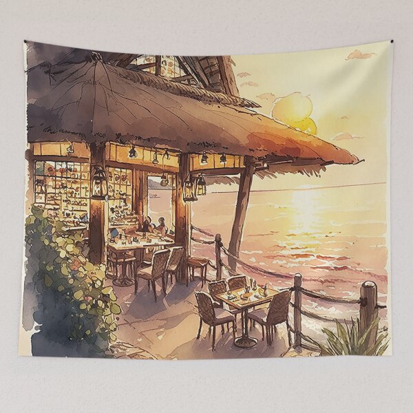 Item preview, A Perfect Evening: Exquisite Dining with a Breathtaking Sunset View designed and sold by DiShepherd.