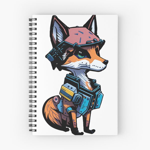 Item preview, CYBER FOX Sticker designed and sold by Rusty lynx Design.