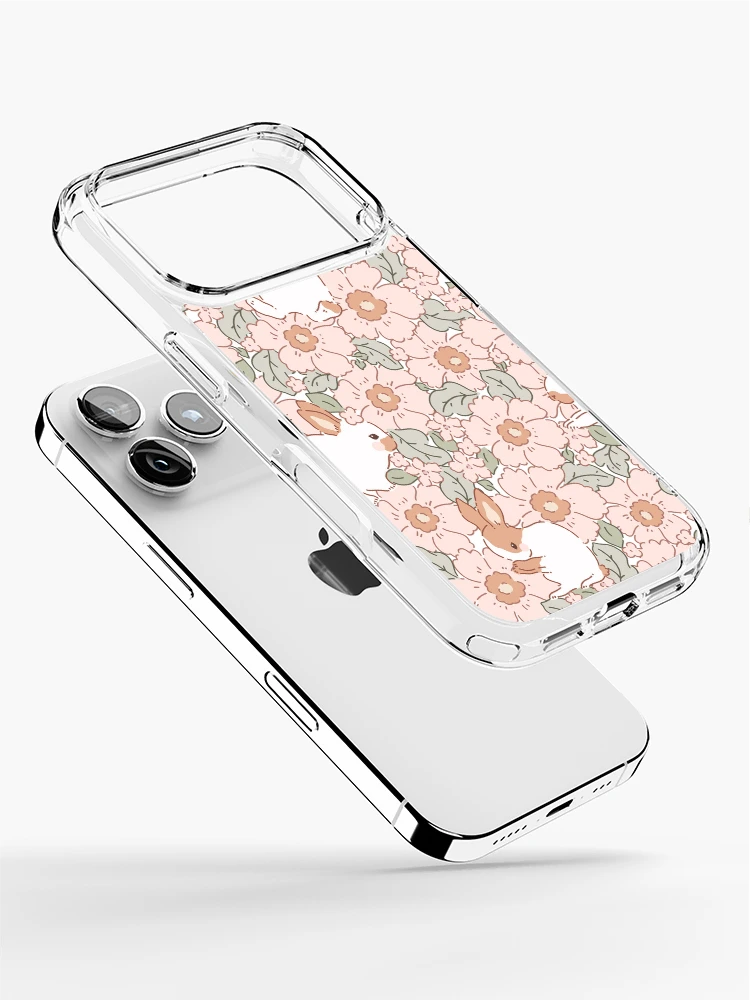 Thumbnail 2 of 5, iPhone Case, Cute Bunnies Easter Pattern Rabbit  designed and sold by AiPatternLy.