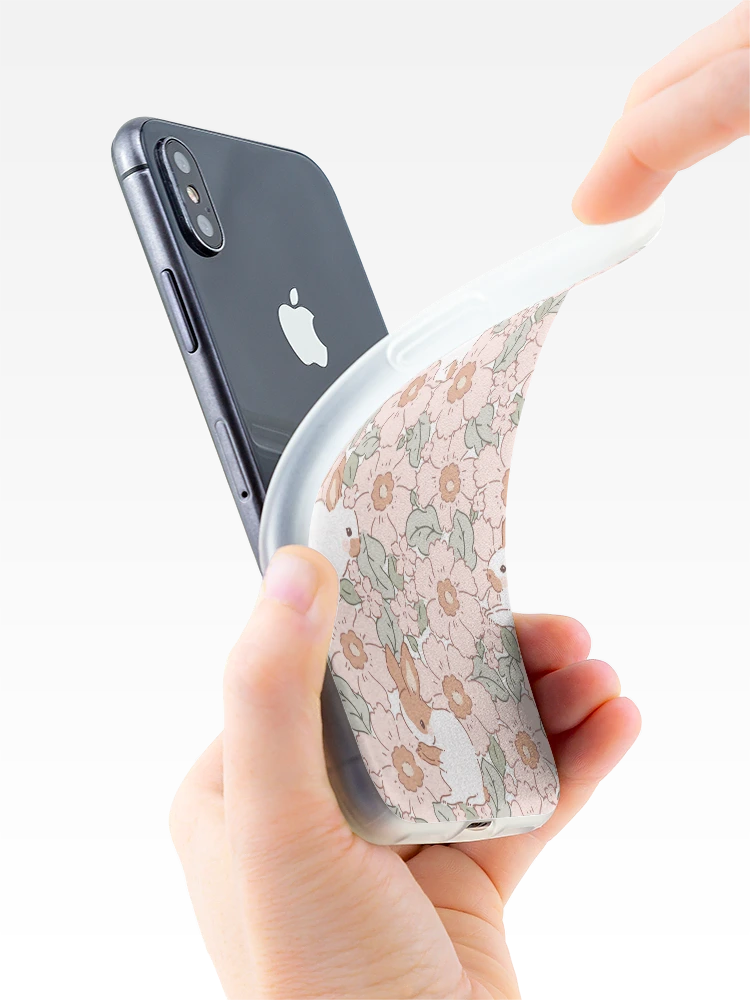 Thumbnail 4 of 5, iPhone Case, Cute Bunnies Easter Pattern Rabbit  designed and sold by AiPatternLy.