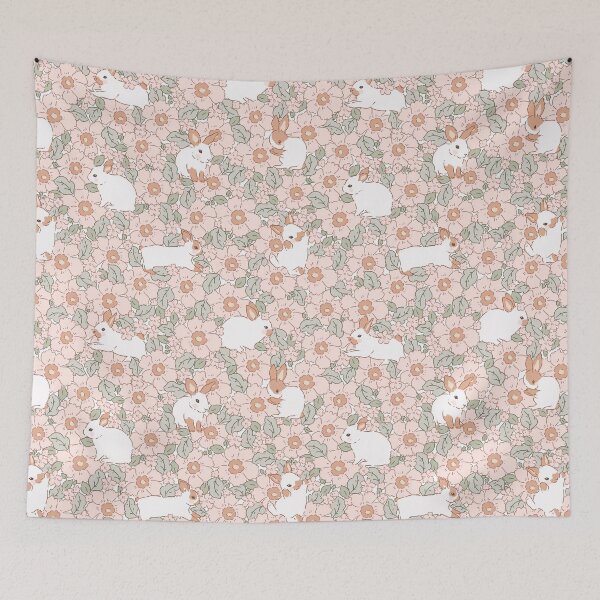 Item preview, Cute Bunnies Easter Pattern Rabbit  designed and sold by AiPatternLy.