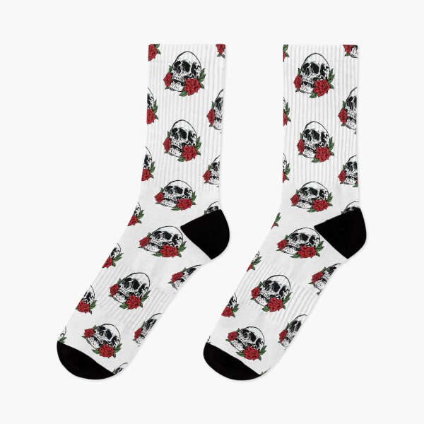 Item preview, Spooky Skull With Red Roses designed and sold by widianeworld.