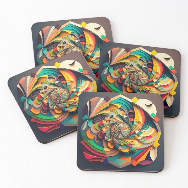 Item preview, Colorful and Dynamic Geometric Abstract Artwork designed and sold by EnzoZs.