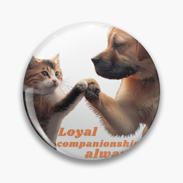 Item preview, cat and dog : loyal campanionship always designed and sold by Abdessamad  HAFIANI ⭐⭐⭐⭐⭐.