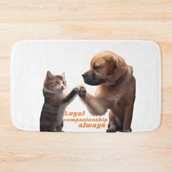 Item preview, cat and dog : loyal campanionship always designed and sold by Abdessamad  HAFIANI ⭐⭐⭐⭐⭐.