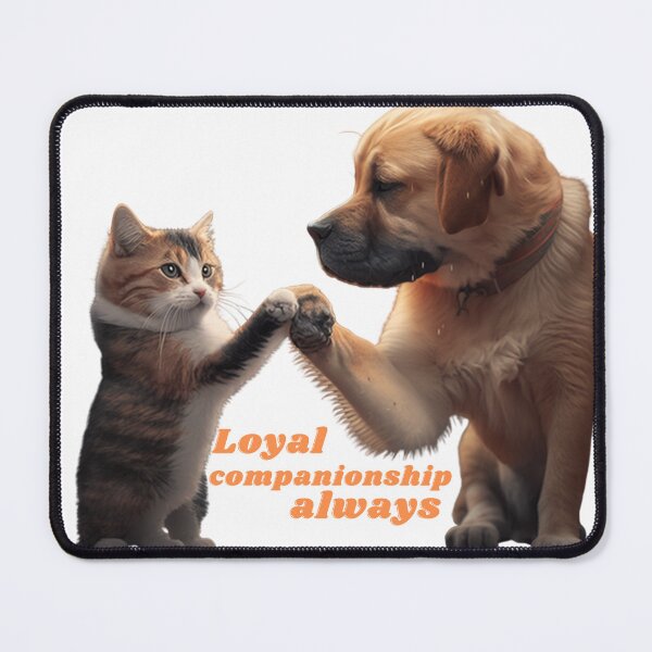 Item preview, cat and dog : loyal campanionship always designed and sold by Abdessamad  HAFIANI ⭐⭐⭐⭐⭐.