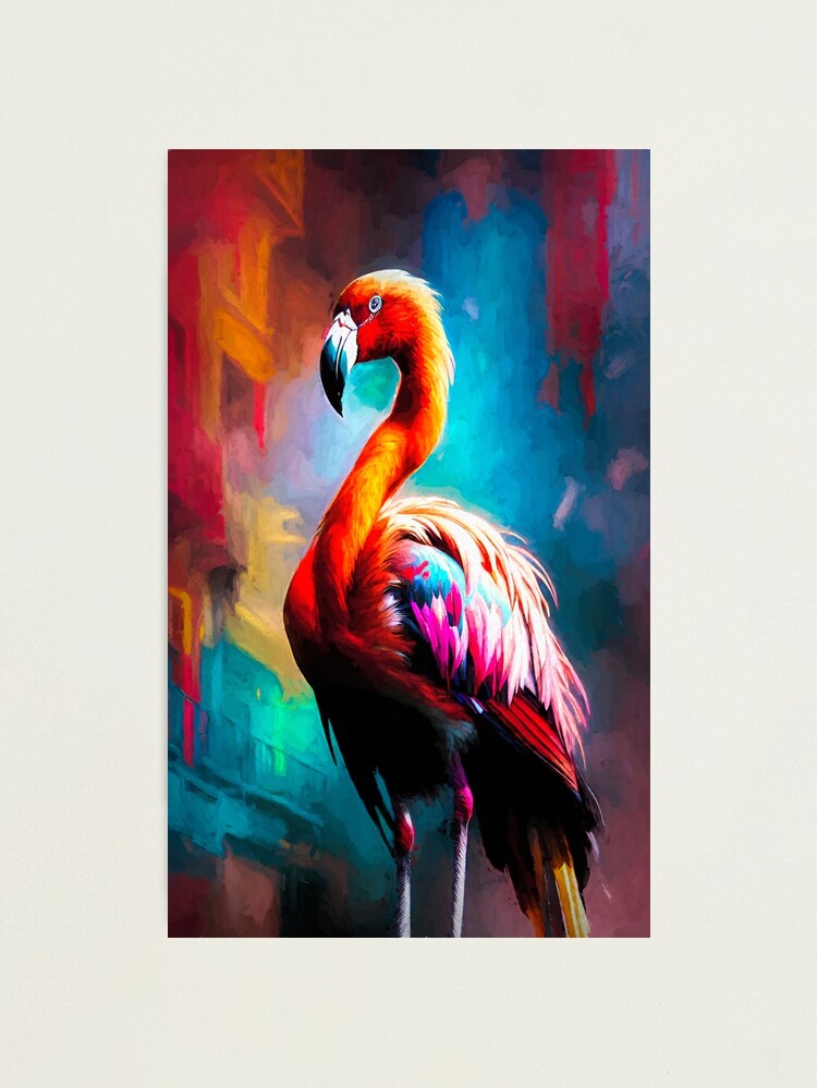 Thumbnail 2 of 3, Photographic Print, City Flamingo by Brian Vegas designed and sold by BrianVegas.