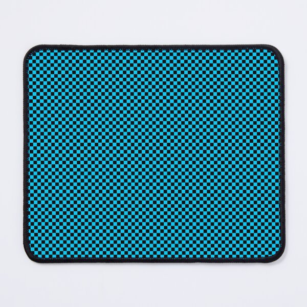 Item preview, black turquoise small checkered designed and sold by dedoma.