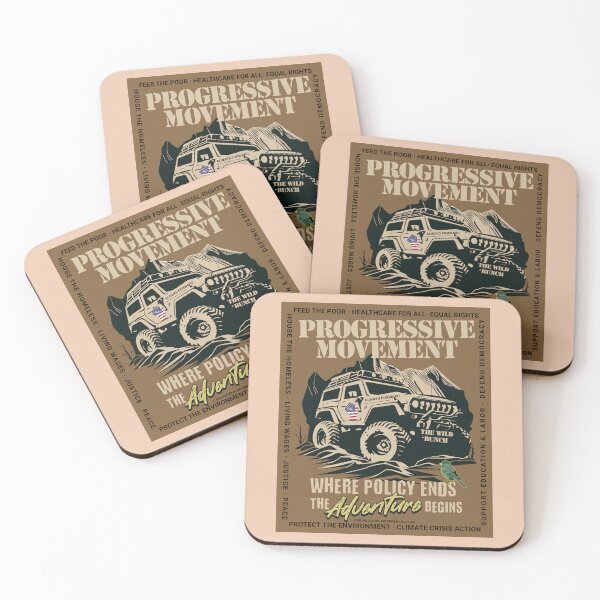 Item preview, PMD00570 Progressive Movement Designs Off Road Vehicle Where Policy Ends Adventure Begins for progressive Democrats and Bernie Sanders supporters up to the challenges with 12 policy goals designed and sold by ProgressiveLeft.