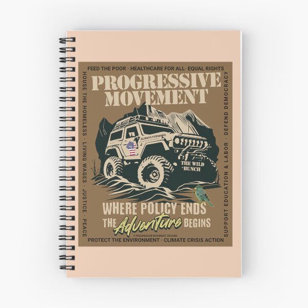 Item preview, PMD00570 Progressive Movement Designs Off Road Vehicle Where Policy Ends Adventure Begins for progressive Democrats and Bernie Sanders supporters up to the challenges with 12 policy goals designed and sold by ProgressiveLeft.