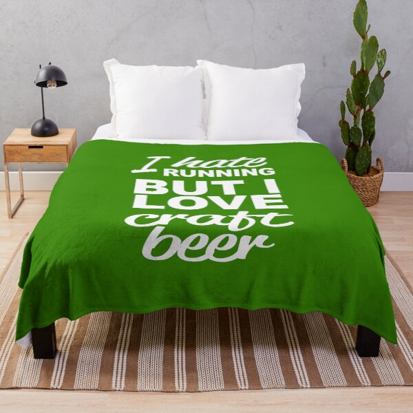 Item preview, I Hate Running, But I Love Craft Beer designed and sold by flipper42.