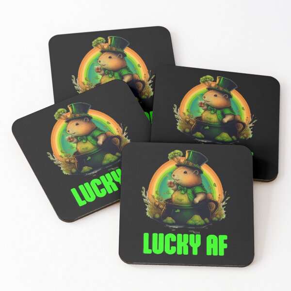 Item preview, Lucky AF Capybara designed and sold by Animally-Ai.