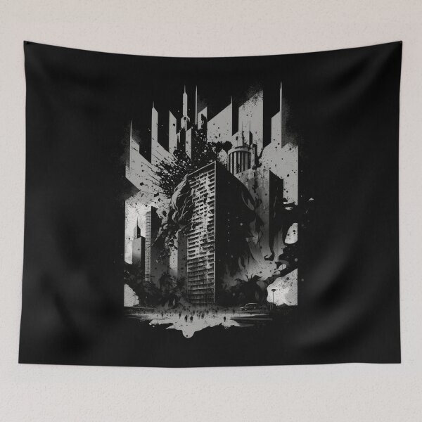 Item preview, Imaginary city in a brutalist style designed and sold by brytfanna.