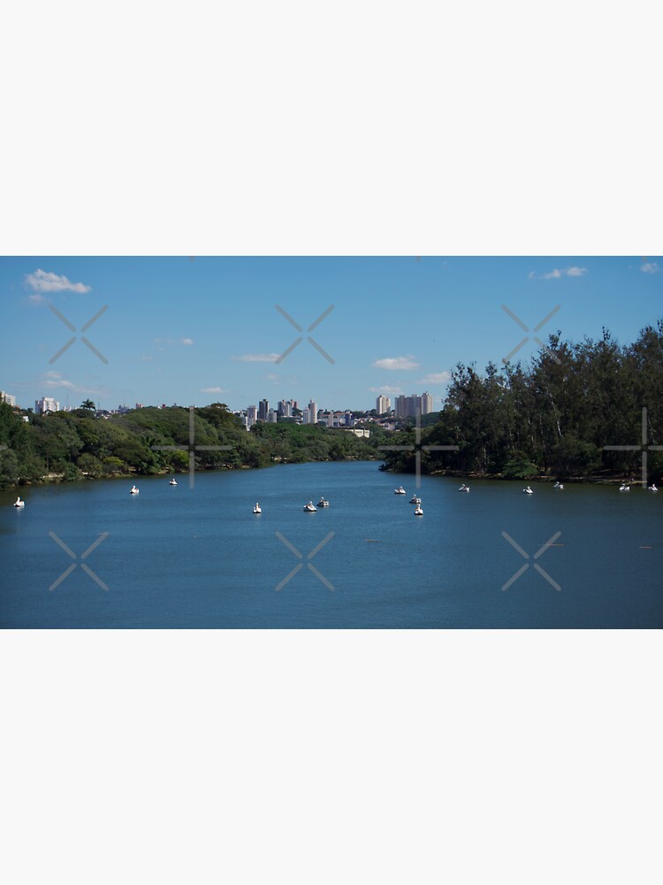 Thumbnail 3 of 3, Sticker, LAKE SWAN PEDAL BOATS CAMPINAS SAO PAULO BRAZIL designed and sold by teruyalab.