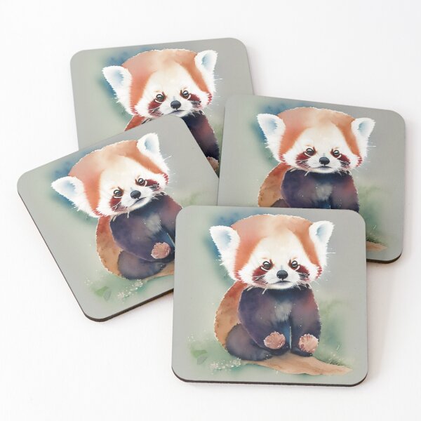 Item preview, Cute Baby Red Panda Art 1 designed and sold by cutiepeupies.