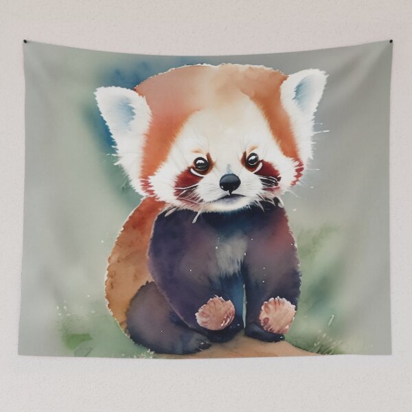 Item preview, Cute Baby Red Panda Art 1 designed and sold by cutiepeaupies.