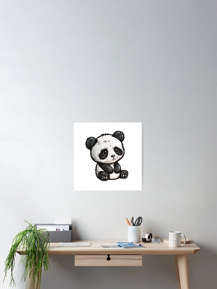 Thumbnail 2 of 3, Poster, Panda Sticker designed and sold by westside310.