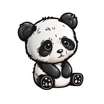 Artwork thumbnail, Panda Sticker by westside310