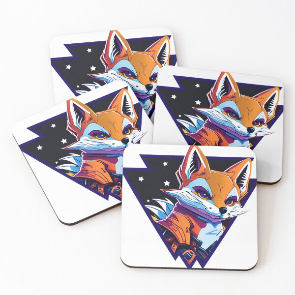 Item preview, CYBER FOX Sticker designed and sold by Rusty lynx Design.
