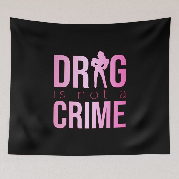 Item preview, Drag is NOT A CRIME (pink) designed and sold by NickiPost.