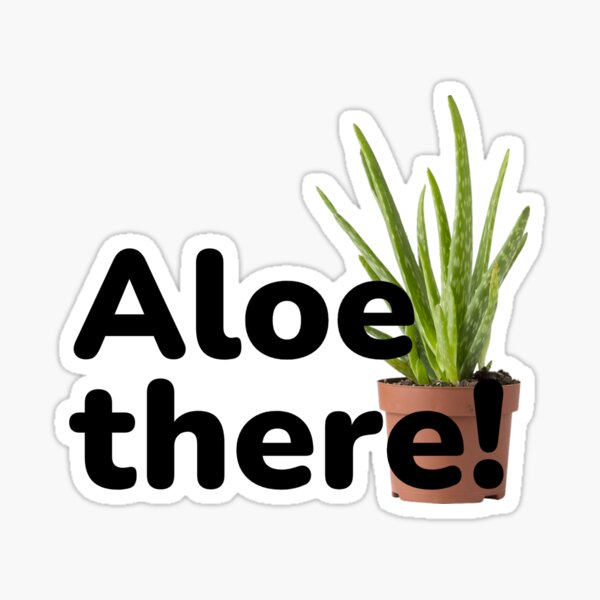 Aloe there! Sticker
