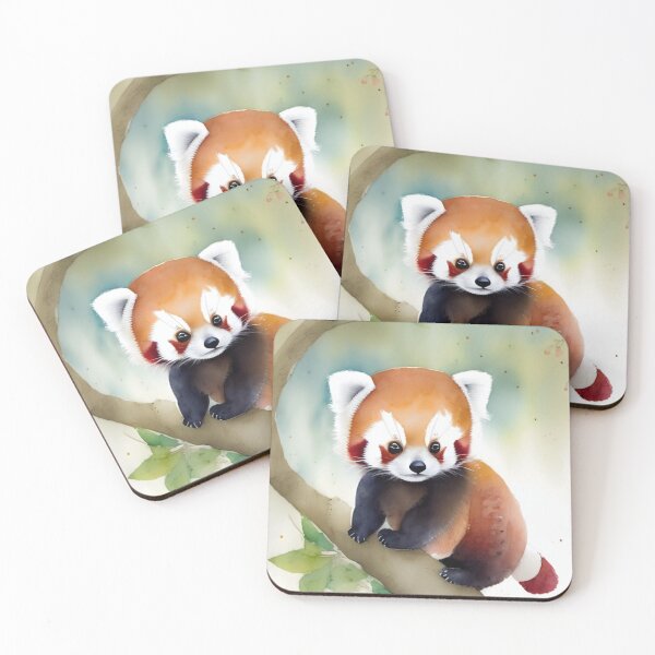 Item preview, Cute Baby Red Panda Art 2 designed and sold by cutiepeupies.