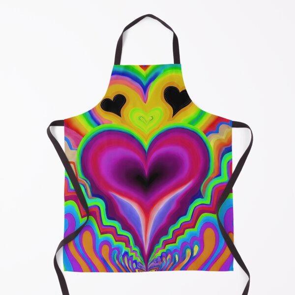 Item preview, #H041: Trippy Passion Hearts Pattern designed and sold by FarStarL33.