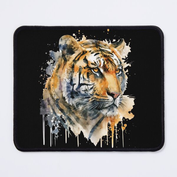 Item preview, Majestic Tiger Watercolor Portrait designed and sold by Christine Layne.