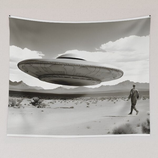 Item preview, Recovered UFO Flight Test, Nevada desert designed and sold by UFO-UAP-XYZ.