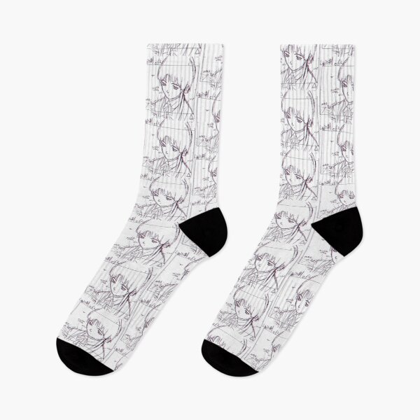 Item preview, Lain Iwakura 3D Sketch 001 - Black on White designed and sold by R-A Designs.