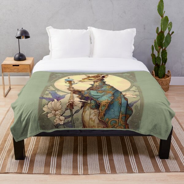 Artikelvorschau, Jugendstil-Fantasie-anthropomorpher Giraffen-Zauberer entworfen und verkauft von entwithanaxe.