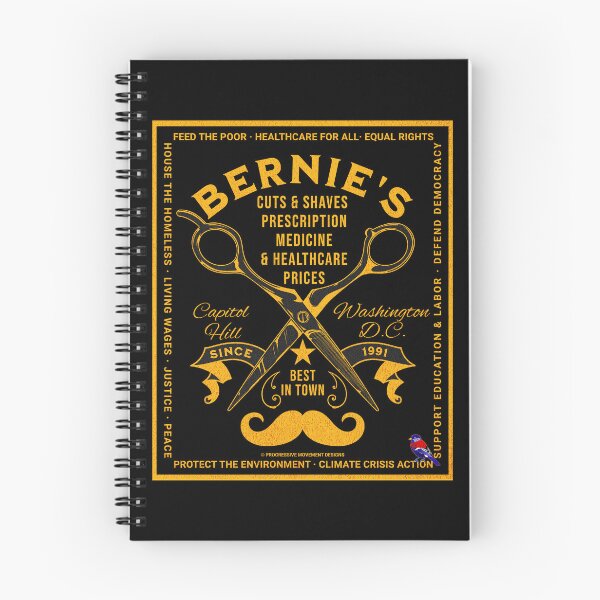 Item preview, PMD00571 Progressive Movement Designs Bernies Cuts And Shaves Medicine and Healthcare Costs for Americans design for progressive Democrats and Bernie Sanders supporters with 12 policy goals designed and sold by ProgressiveLeft.