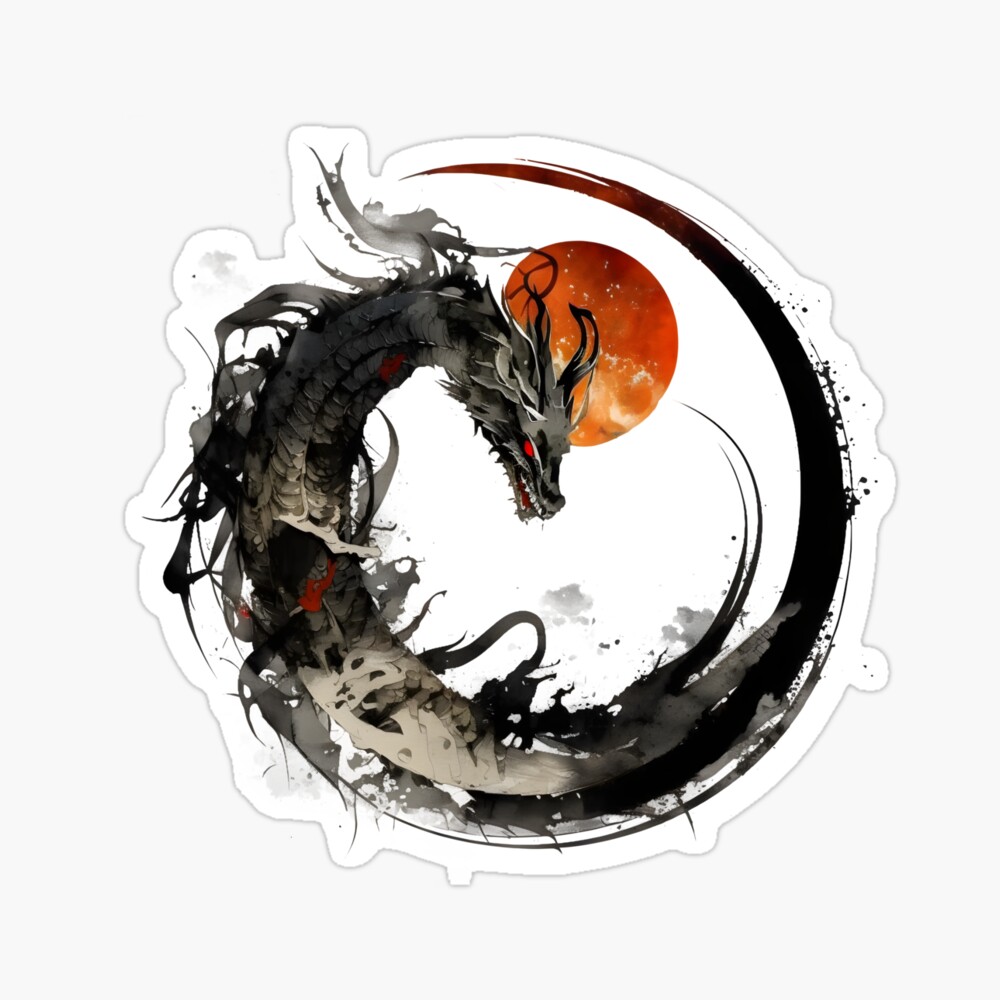 Black Dragon and Red Moon