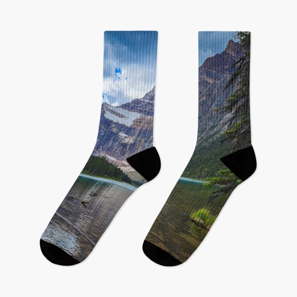 Item preview, Jasper National Park Clear Lake with Mountain Snowy Peak View V1  designed and sold by Family Journey with God.