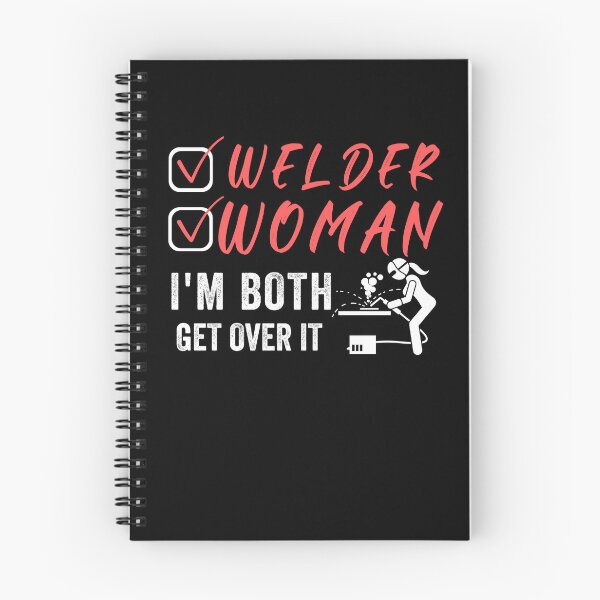 Item preview, Welder Woman I'm Both Get Over It Funny Welding Classic designed and sold by POPLIN ⭐ ⭐ ⭐ ⭐ ⭐.