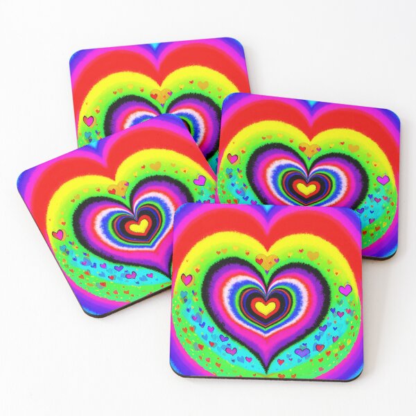 Item preview, #H021: Trippy Colorful Micro Passion Hearts Pattern, designed and sold by FarStarL33.