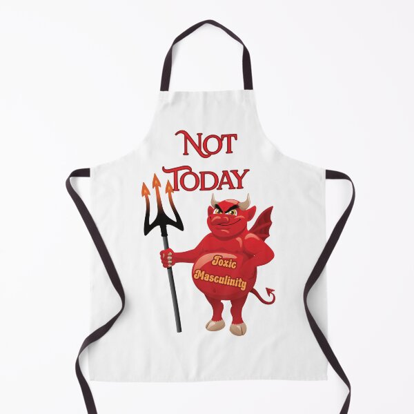 Item preview,  Not Today Satan Toxic Masculinity Funny Sarcastic Devil with Hooves & Pitchfork designed and sold by JoyOfHopeStore.