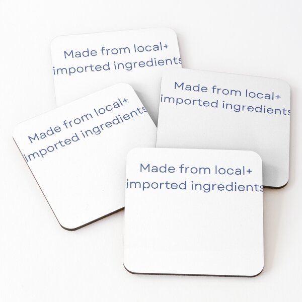 Item preview, Made from local and imported ingredients/ funny slogan tee  designed and sold by LaundrySalt.