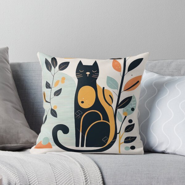 Item preview, Boho Cat 199 Abstract Art Print Painting Wall Decor designed and sold by winterkitty88.