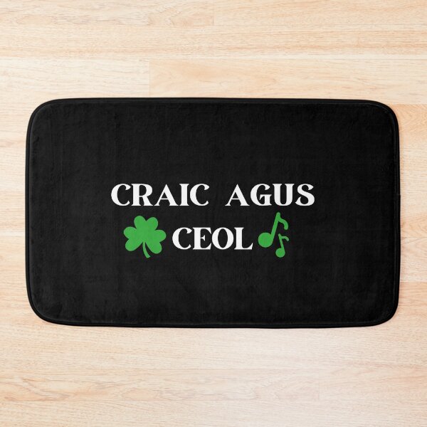 Item preview, Craic Agus Ceol Irish Language Gaeilge designed and sold by Irishprints.