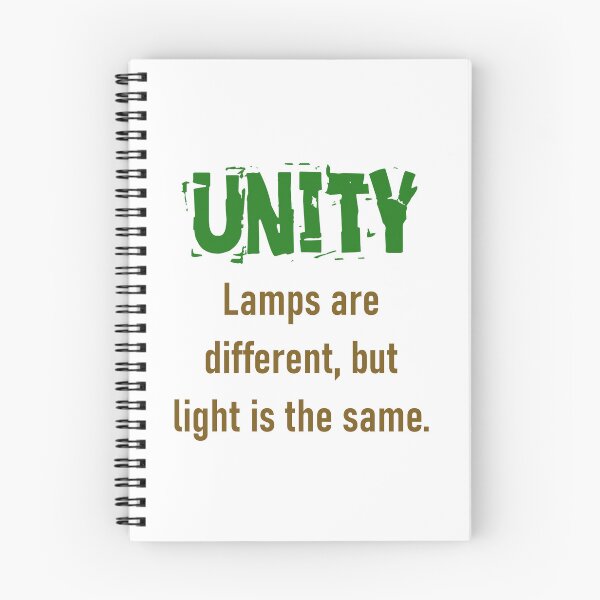 Item preview, Lamps Are Different But Light Is The Same - Unity Quote designed and sold by CrankyOldDude.