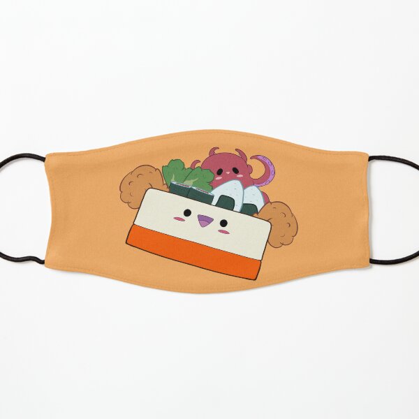 Bento Box (orange background) Kids Mask