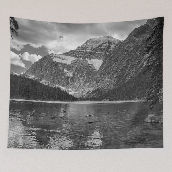 Item preview, Jasper National Park Clear Lake with Mountain Snowy Peak View V4 designed and sold by Family Journey with God.
