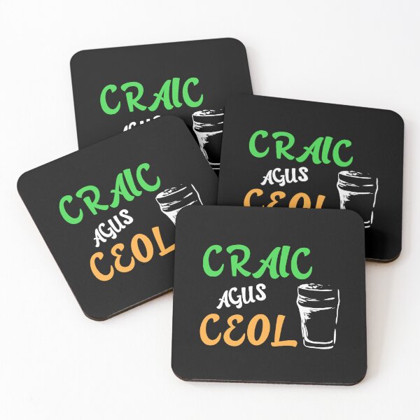 Item preview, Craic Agus Ceol Irish Language Gaeilge  designed and sold by Irishprints.