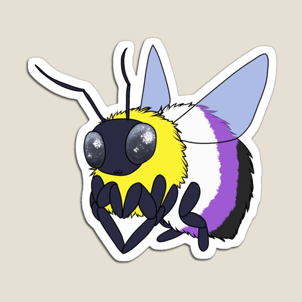 Aperçu de l'œuvre Abeille de fierté non binaire créée et vendue par PyroKittyLLC.