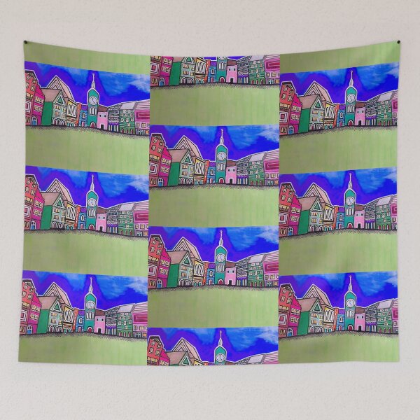 Item preview, Cartoon buildings designed and sold by Dimakesthings.
