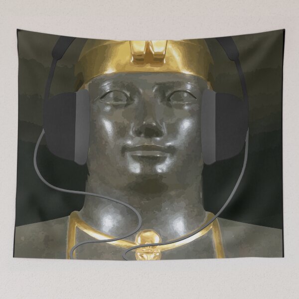 Item preview, Egyptian King with Headphone designed and sold by emhoteb.