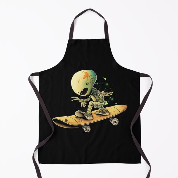 Item preview, Funny Skateboarding Alien designed and sold by BobilandStore.